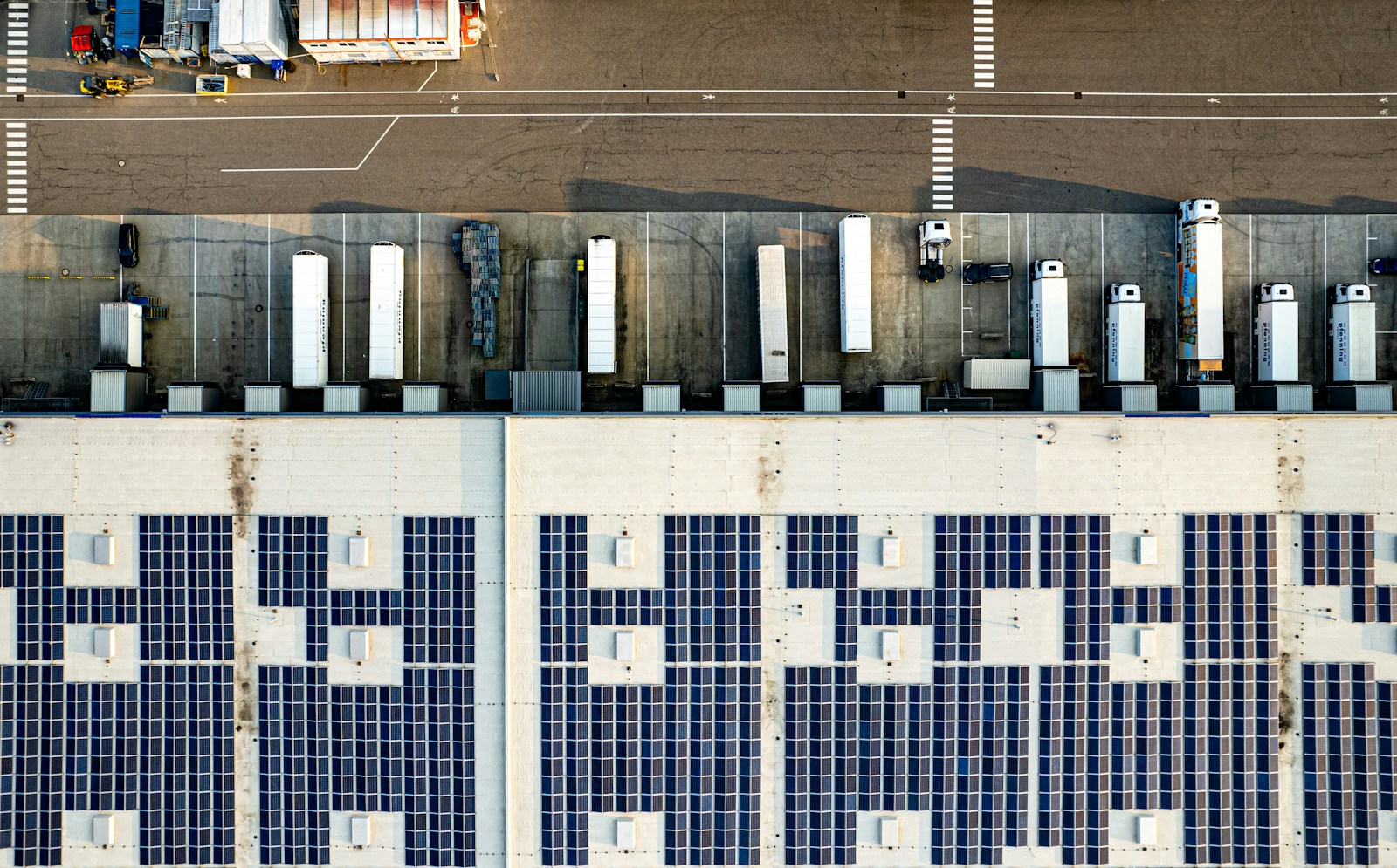 Illustrative rooftop solar photograph, not the named project